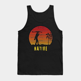 Hide and Seek World Champion Vintage Retro Bigfoot Native Tank Top